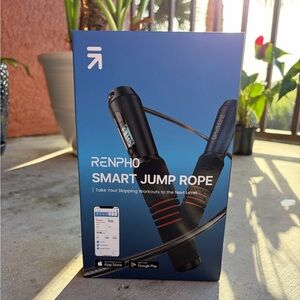RENPHO Black Smart Jump Rope